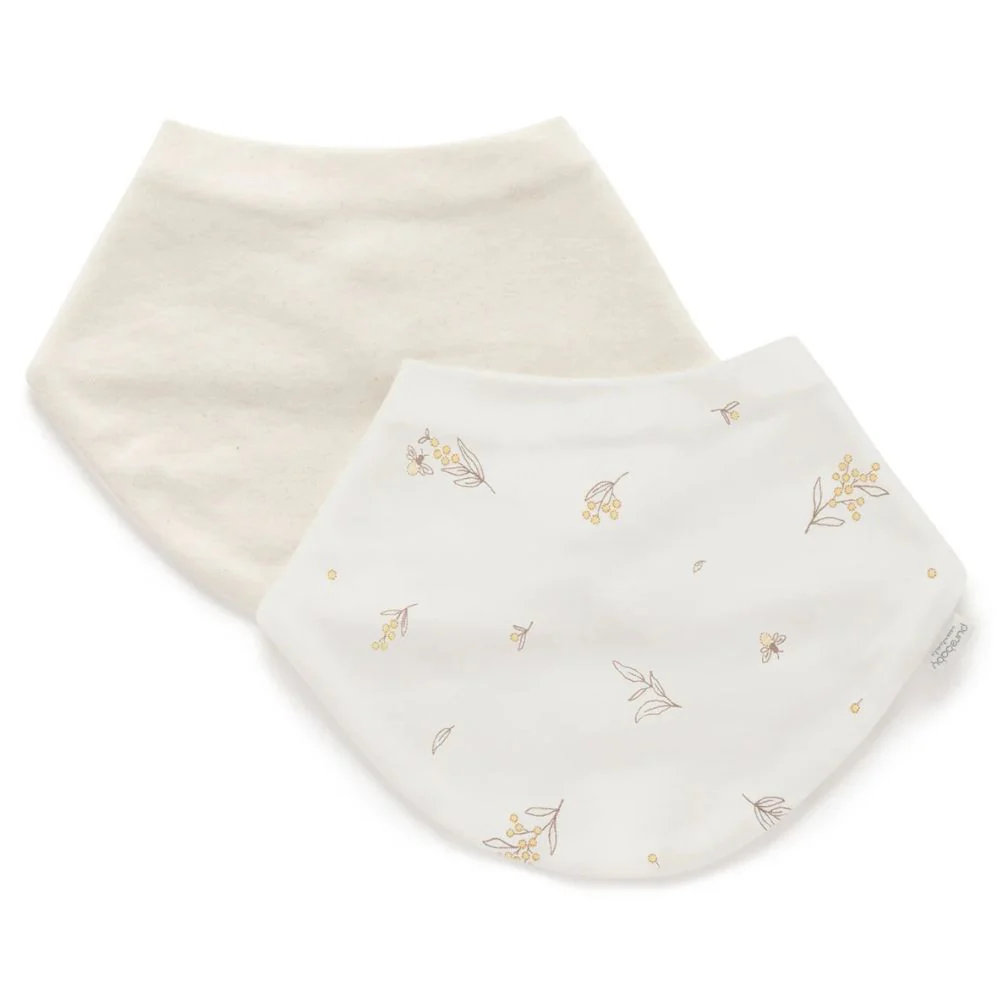 Purebaby 2 Pack Essential Dribble Bib - Image 3