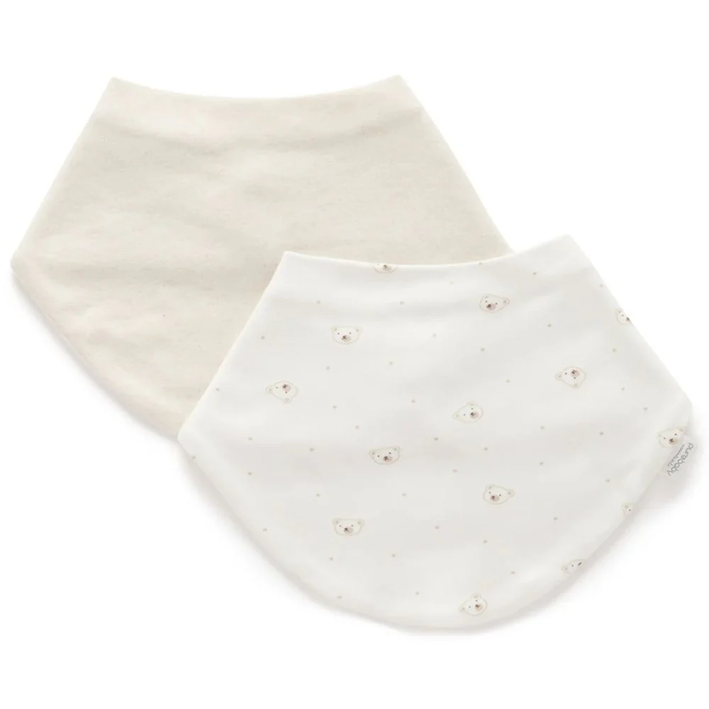 Purebaby 2 Pack Essential Dribble Bib - Image 5