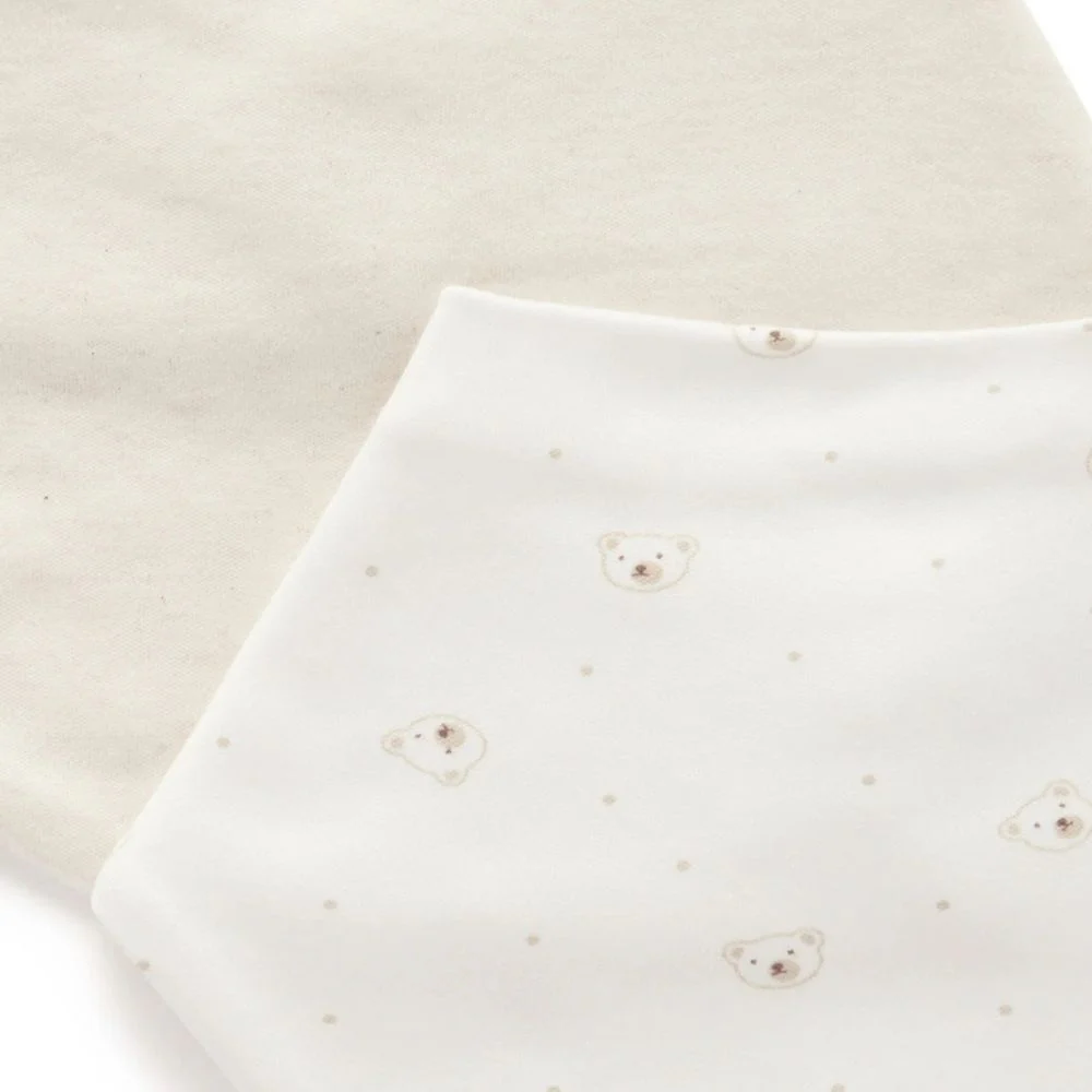Purebaby 2 Pack Essential Dribble Bib - Image 8