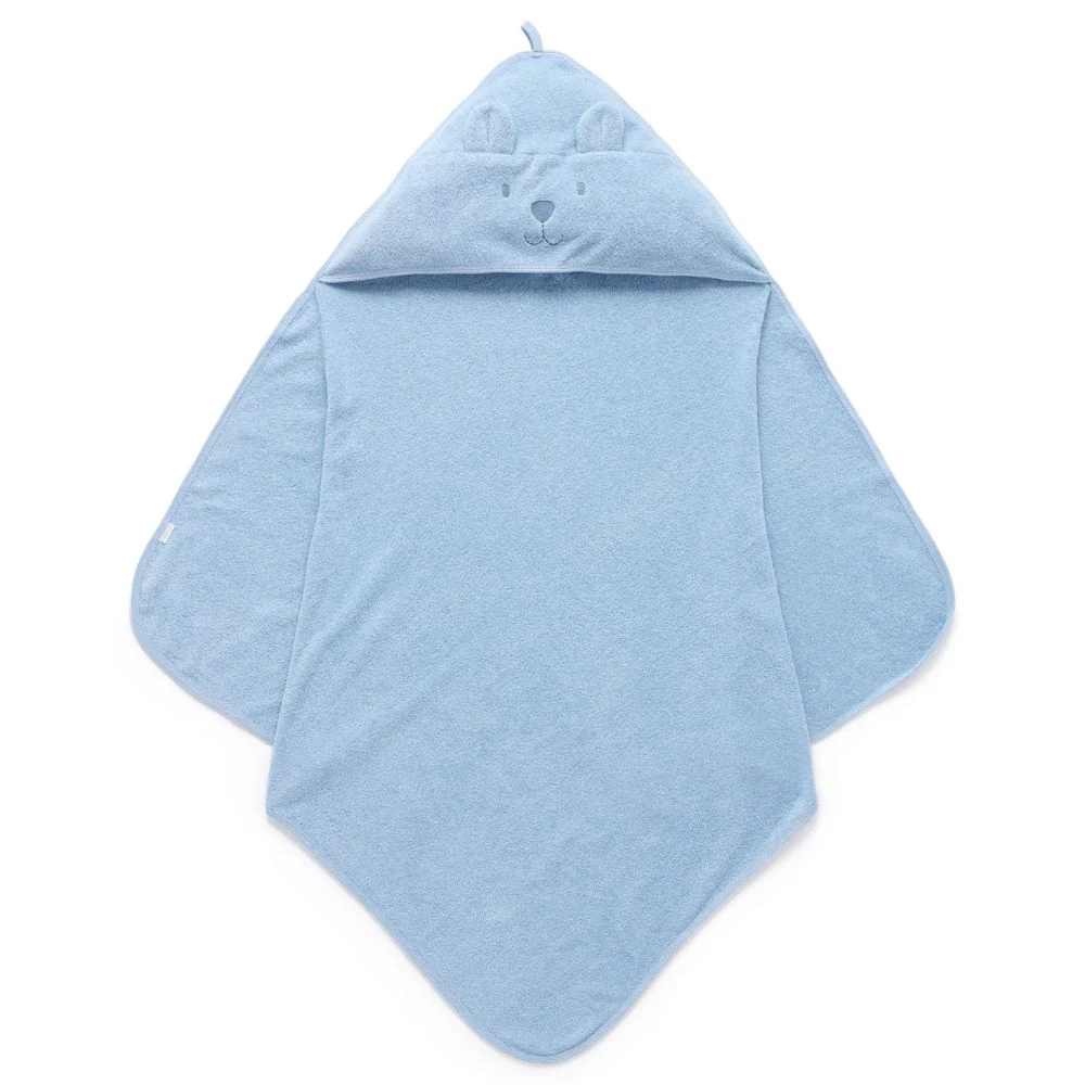Purebaby Essential Bear Cotton Hooded Towel - Image 6