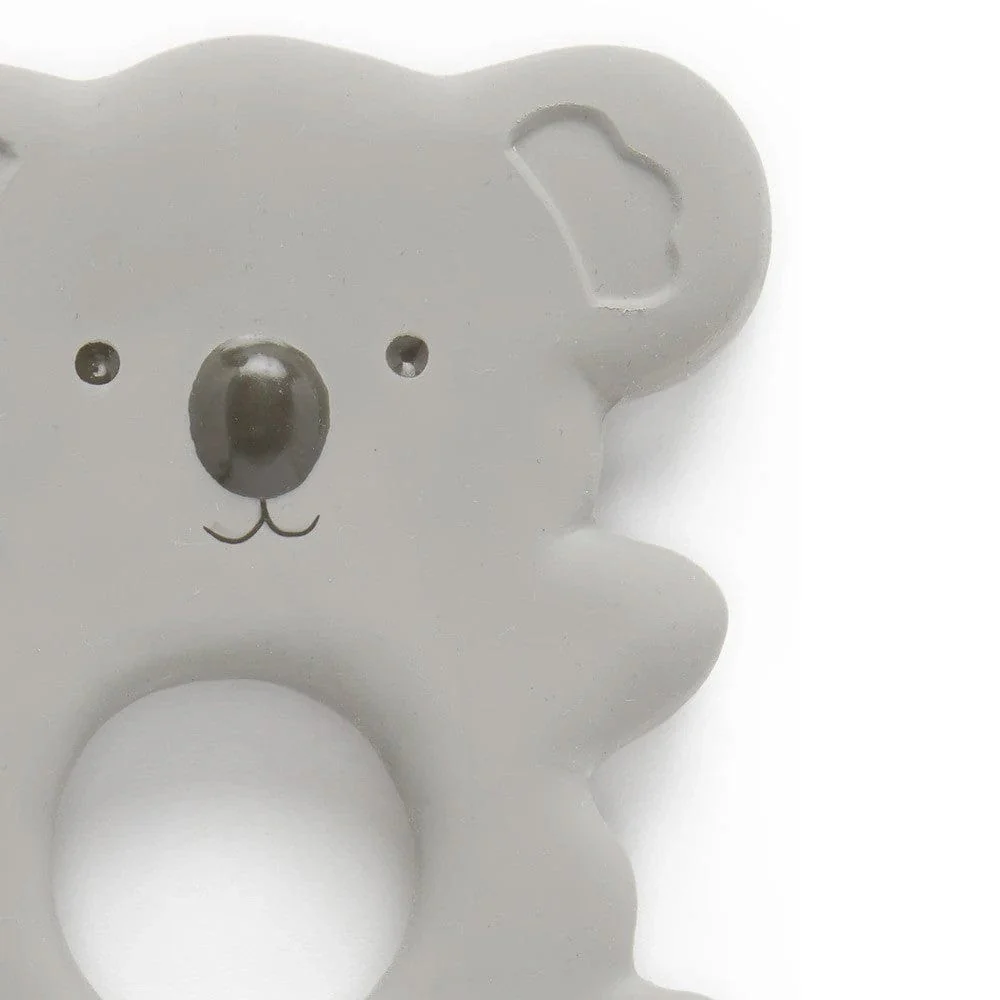 Purebaby Koala Rubber Teething Ring - Grey - Image 3