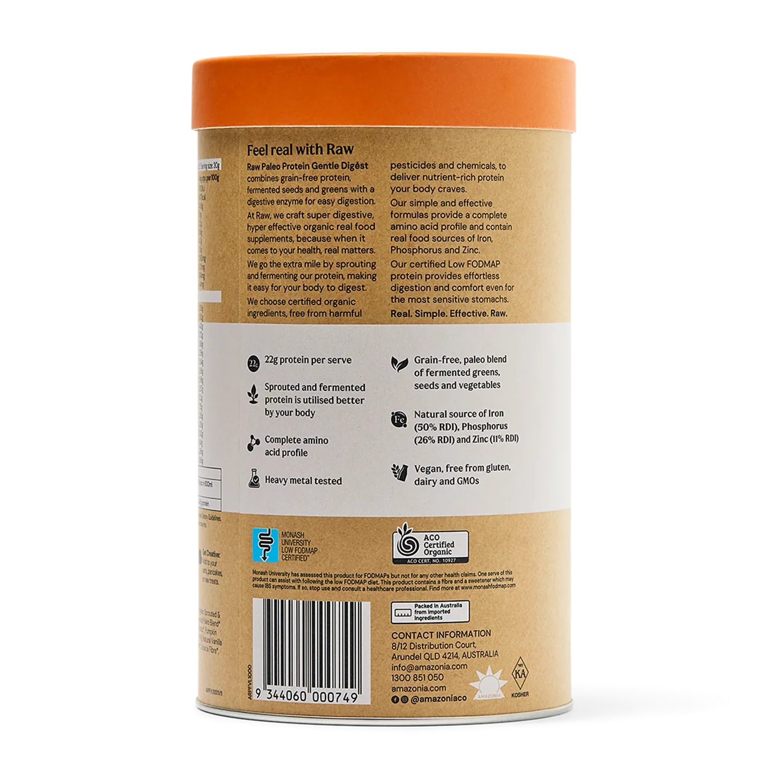 Amazonia Raw Gentle Digest Paleo Protein Powder - Vanilla - Image 5
