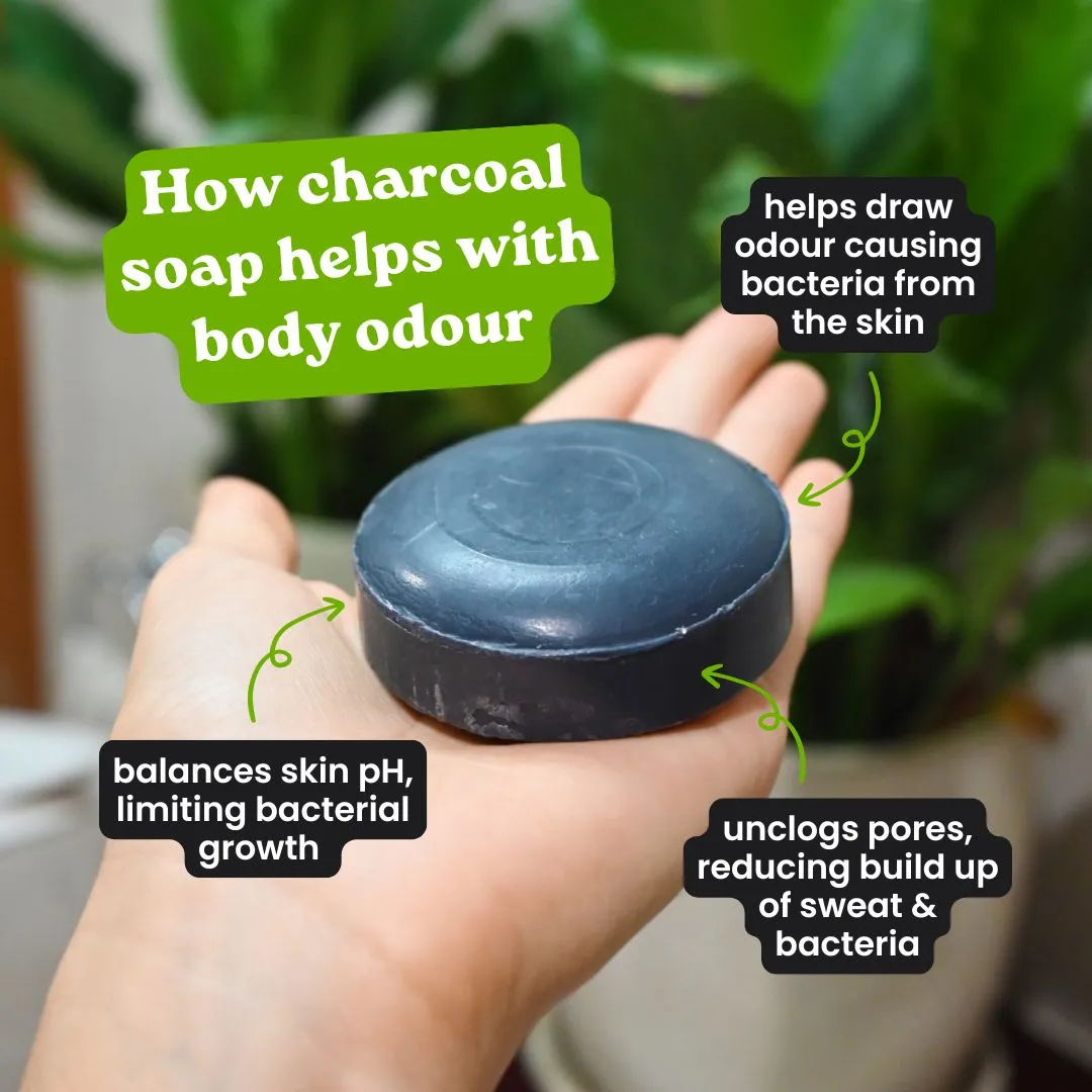 Raw Nature Armpit Detox Charcoal Soap Bar 70g - Image 4