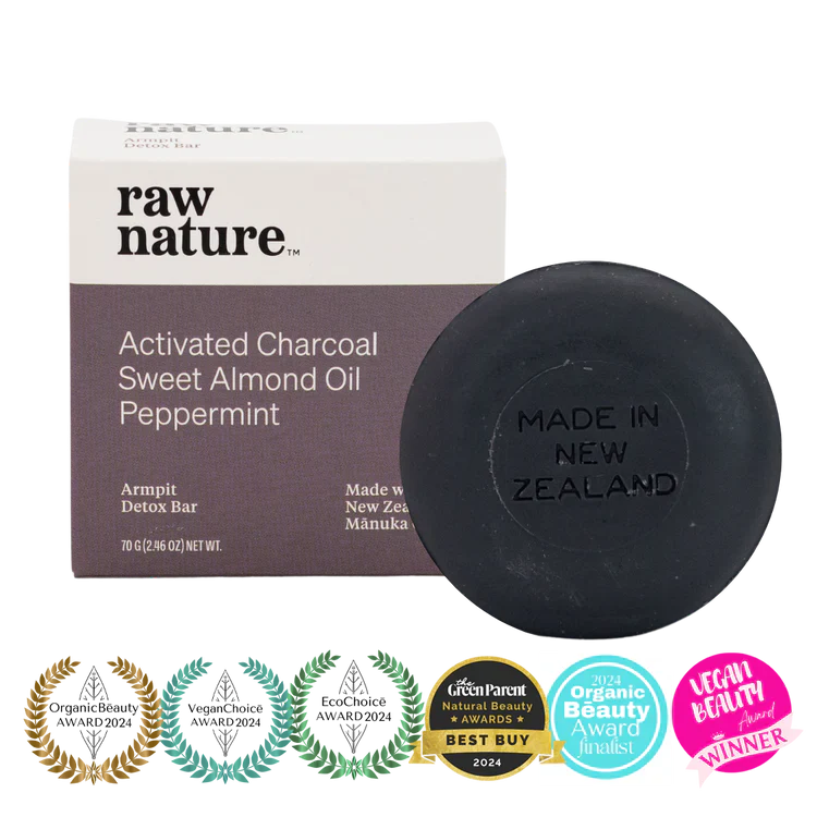 Raw Nature Armpit Detox Charcoal Soap Bar 70g - Image 6
