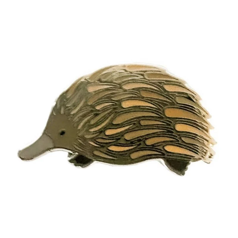Red Parka Enamel Pin - Echidna - Image 2
