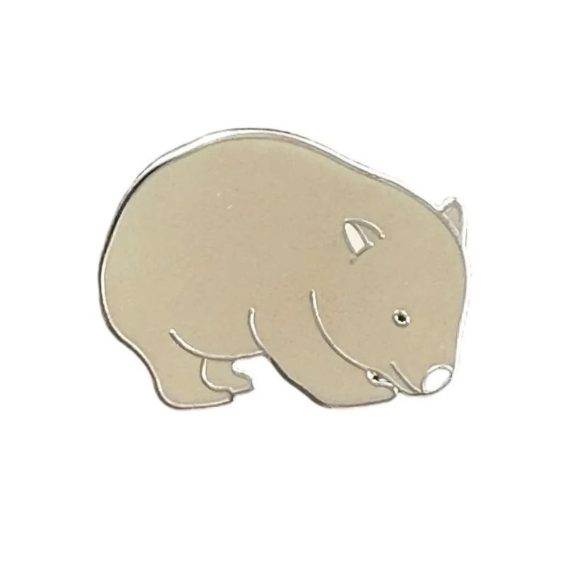 Red Parka Enamel Pin - Wombat - Image 2