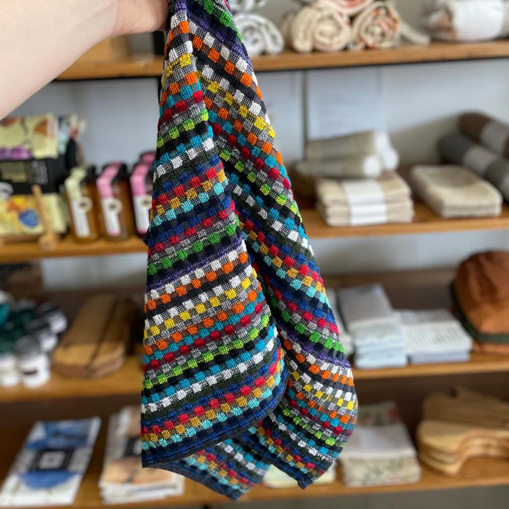 Redecker + Kracht Check Oversized Hand Towel 45 x 90 cm - Image 3