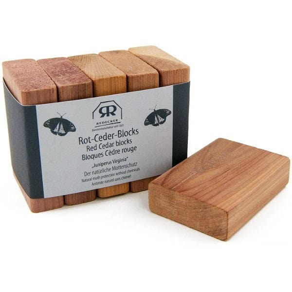 Redecker Red Cedar Block Moth Repellant 5 Pack