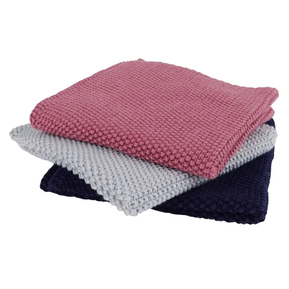 Redecker Dish Cloth - Knitted Cotton (Set of 3)