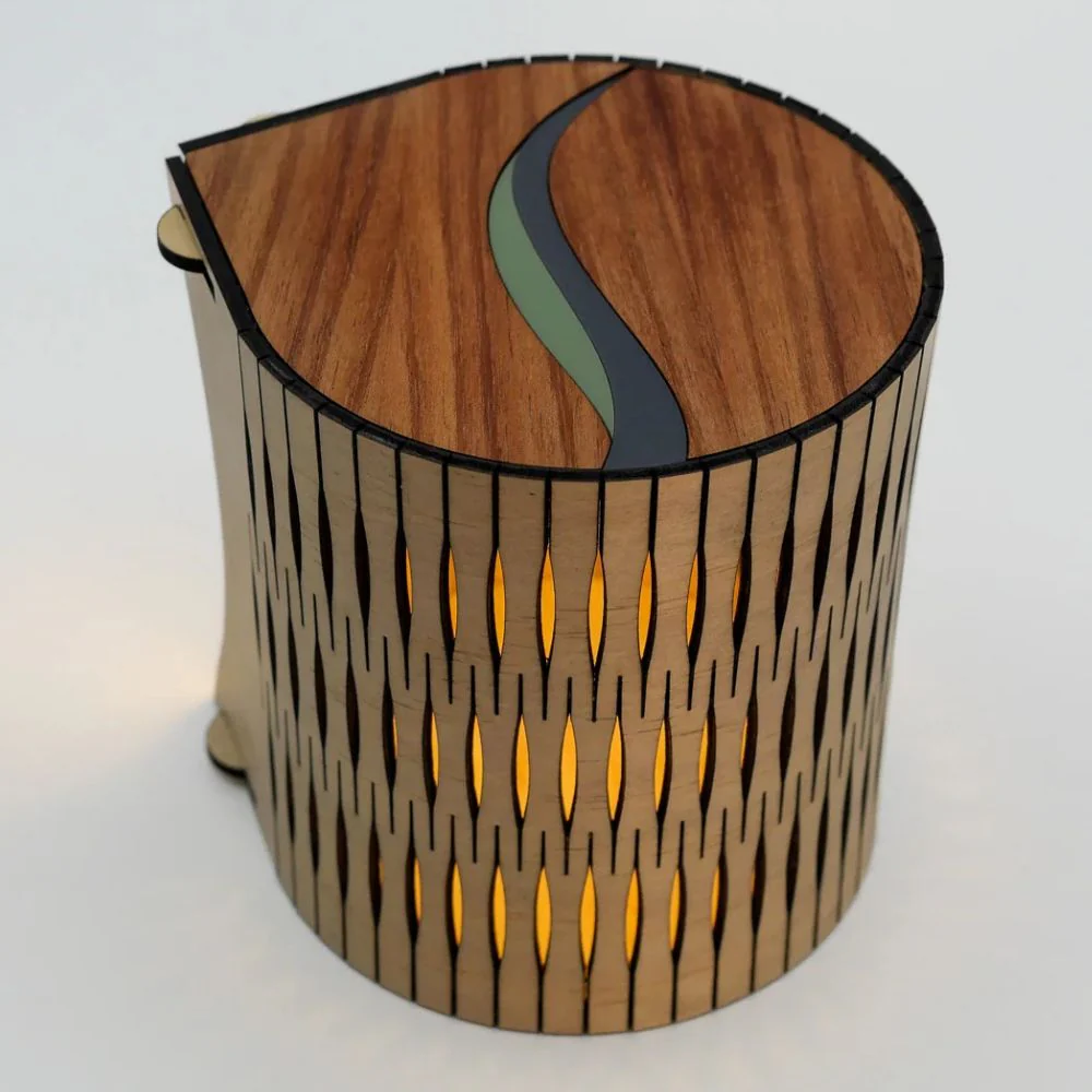 RS Studio Cordless Portable Timber Lamp - Bubble - Image 3
