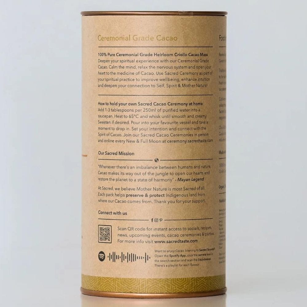 Sacred Ceremony - Ceremonial Cacao 250g | 25 serves - Image 3