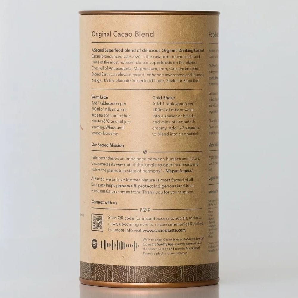 Sacred Earth - Original Cacao Powder 250g | 25 serves - Image 3