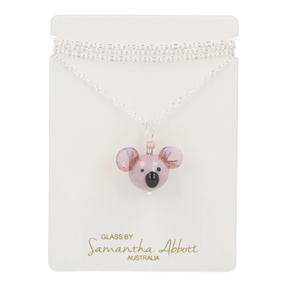 Samantha Abbott Glass Necklace - Koala