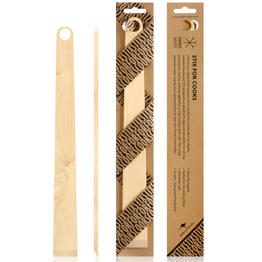 Sands Made  Stix for Cooks Plastic Free Utensil - Beechwood
