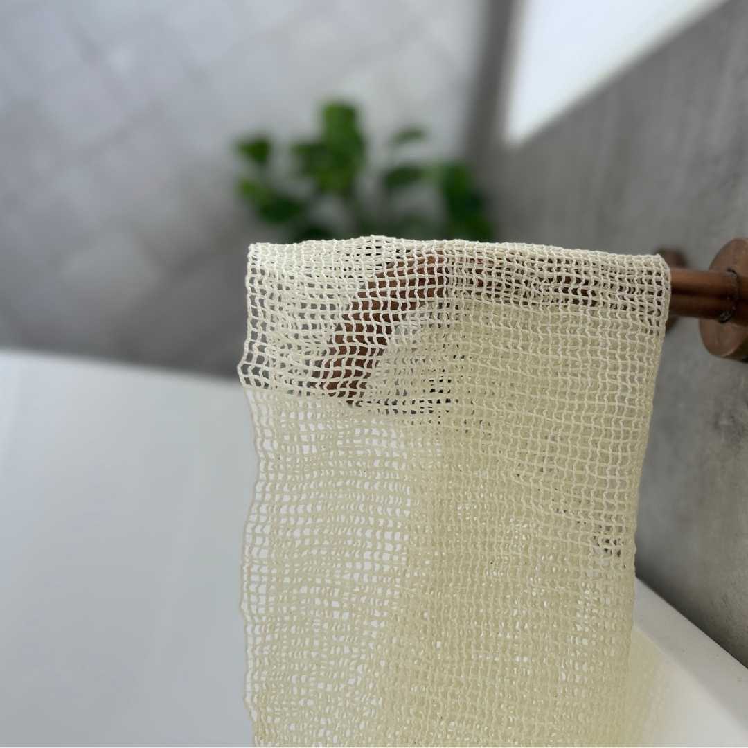 Sasawashi Open Weave Exfoliating Shower Towel – Deep Body Scrub - Image 2