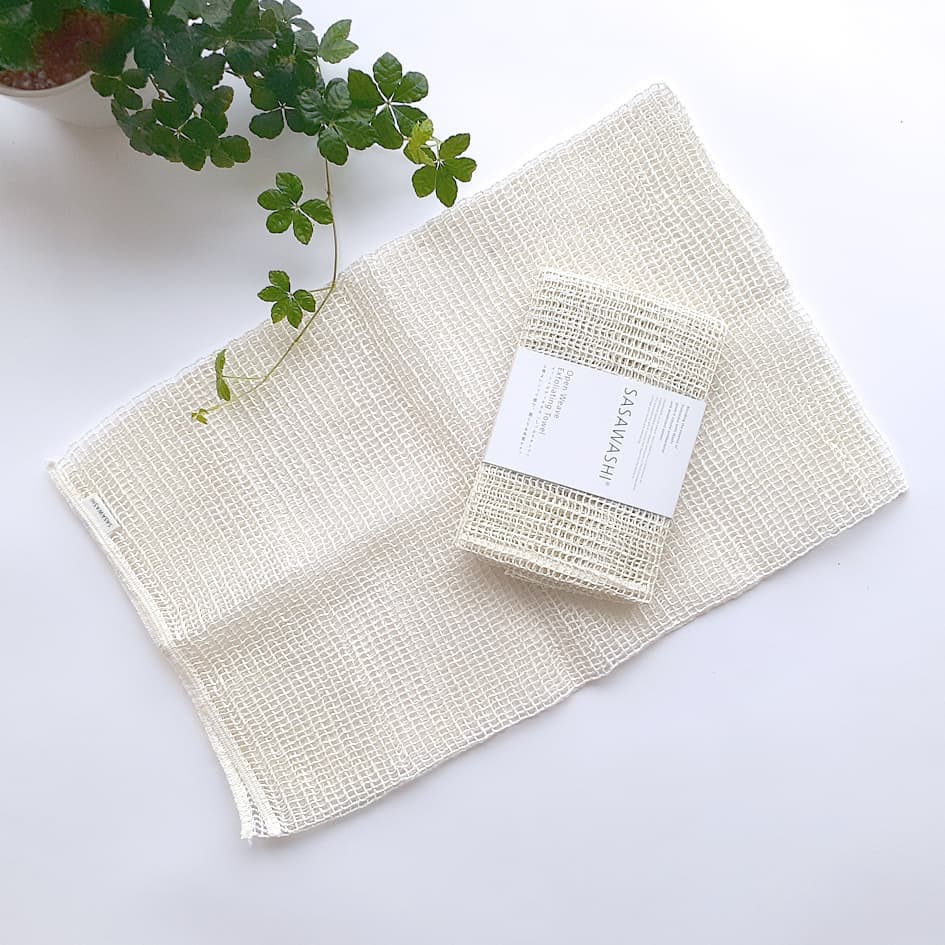 Sasawashi Open Weave Exfoliating Shower Towel – Deep Body Scrub - Image 3