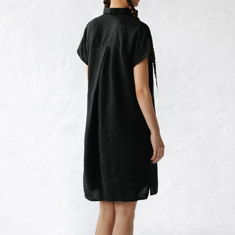 Seaside Tones Jovi Linen Dress - Black - Image 2