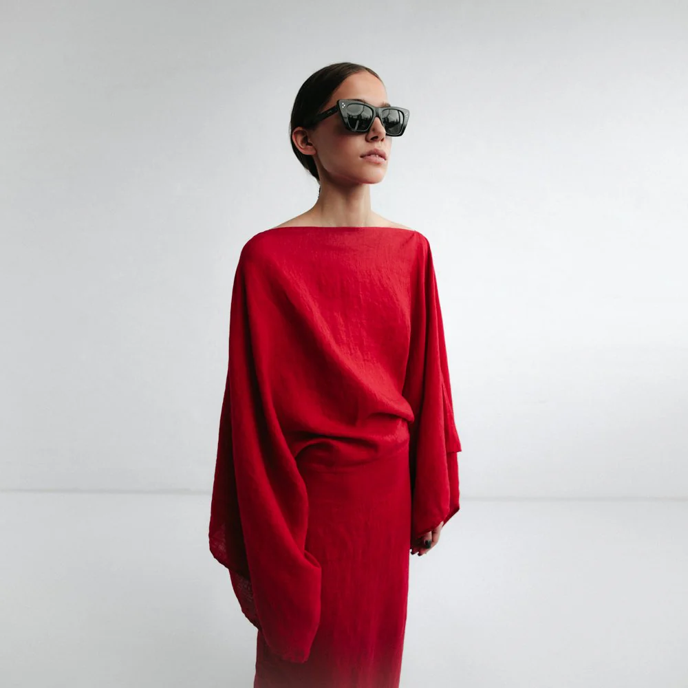Seaside Tones Kiko Dress - Red - Image 2
