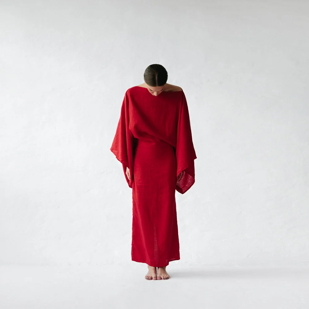 Seaside Tones Kiko Dress - Red - Image 3