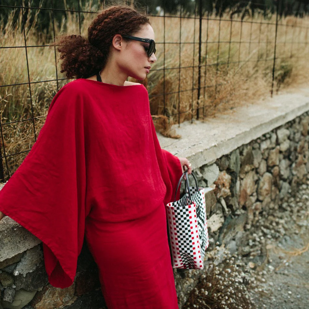 Seaside Tones Kiko Dress - Red - Image 5