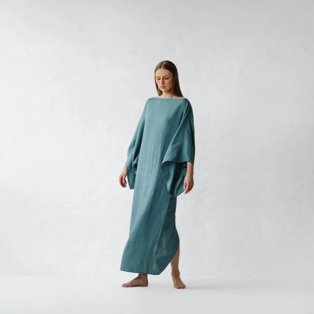 Seaside Tones Kiko Dress - Dusty Blue - Image 2
