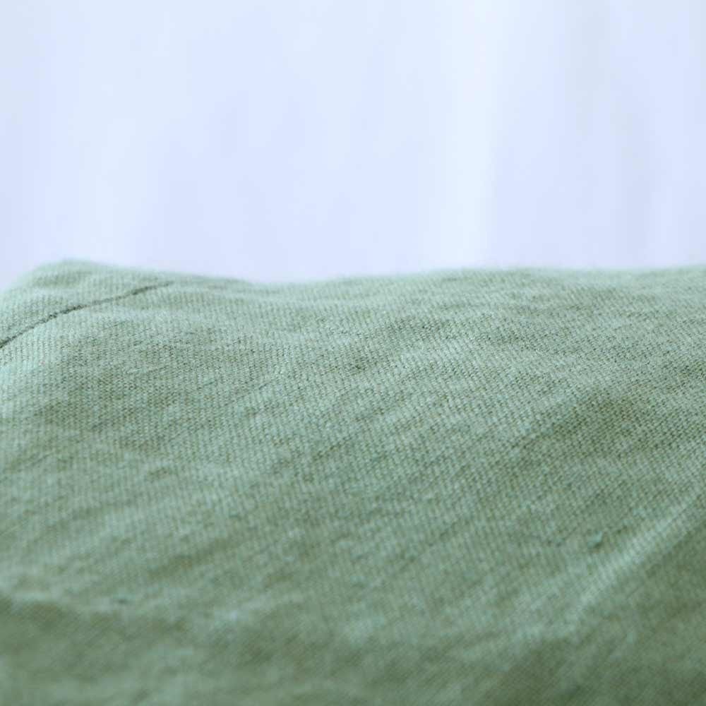 Seaside Tones Linen Shirt Dress - Olive - Image 3