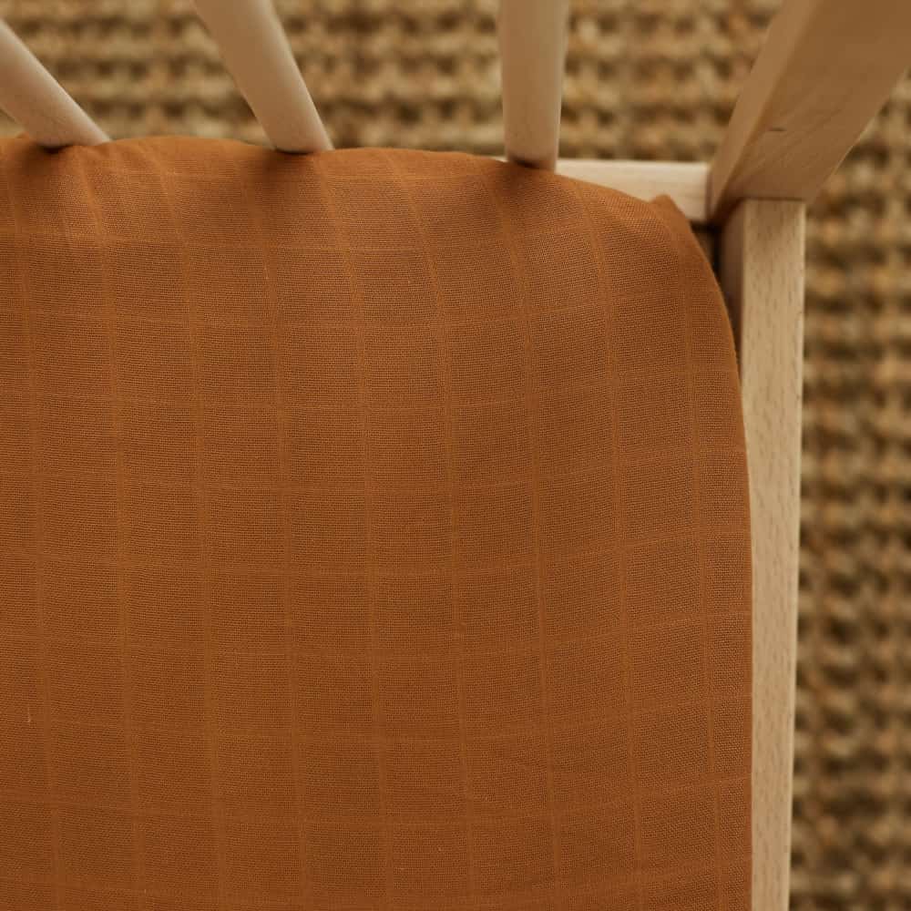 Snug as a Bub & Co. Organic Cot Sheet - Terracotta - Image 2
