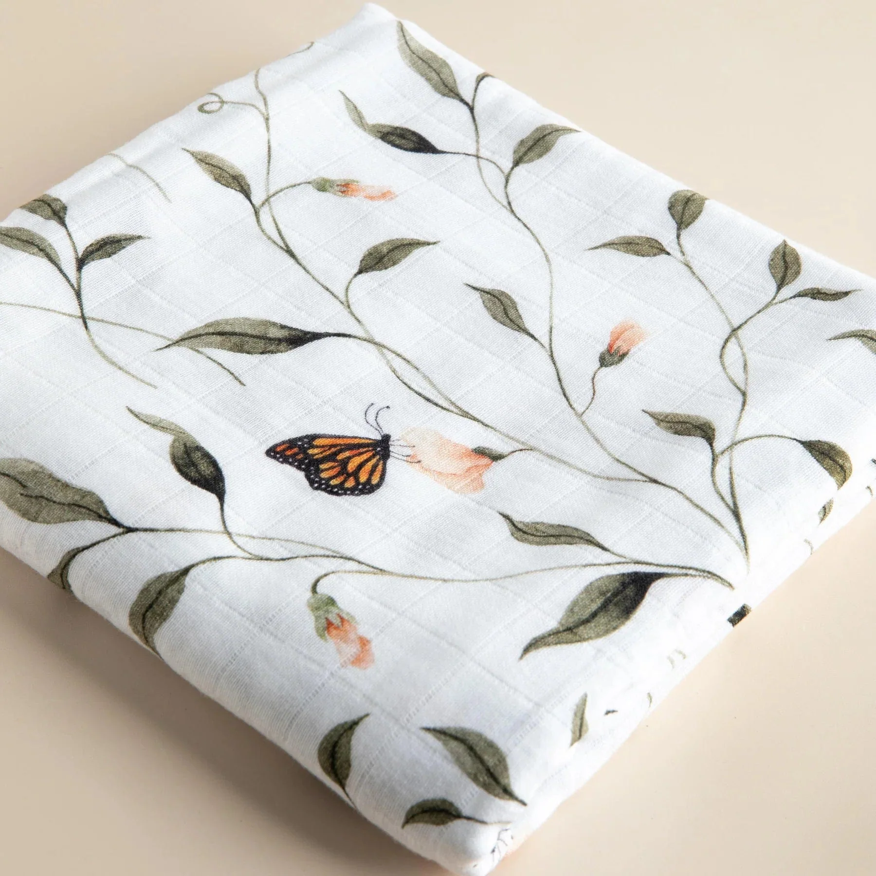 Snug as a Bub & Co. Organic Swaddle - Fly Away, Butterly - Image 3