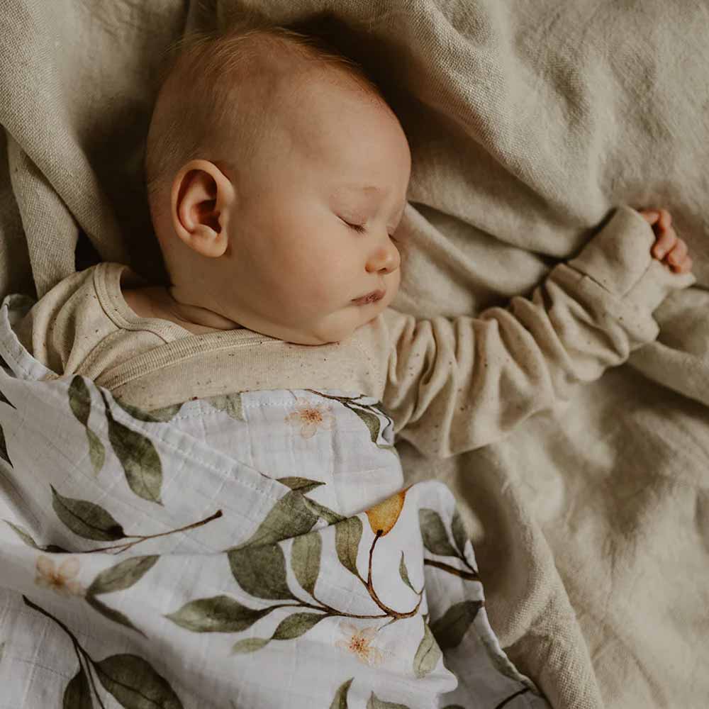Snug as a Bub & Co. Organic Swaddle - Whimsical Pear - Image 4
