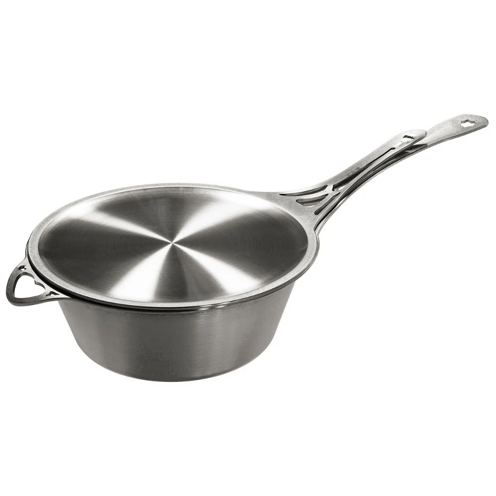 Solidteknics Nöni Stainless Steel 2.5L Saucepan + 23cm Skillet Lid Set - Image 3