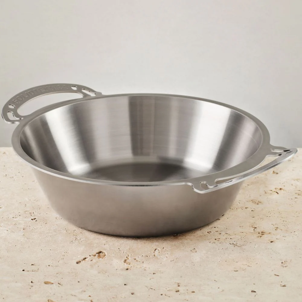 Solidteknics Nöni Stainless Steel 6L Rondeau + 33cm Skillet Lid Set (Dutch Oven) - Image 11
