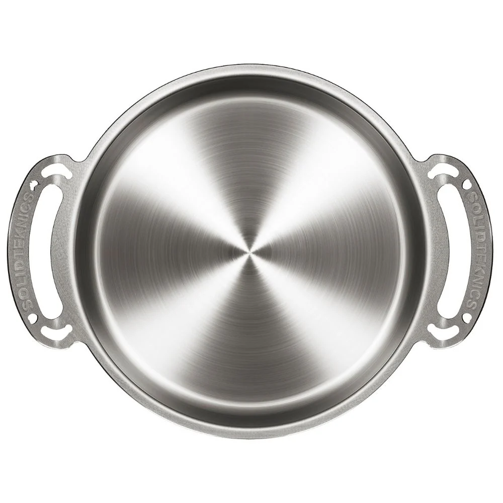 Solidteknics Nöni Stainless Steel 6L Rondeau + 33cm Skillet Lid Set (Dutch Oven) - Image 7