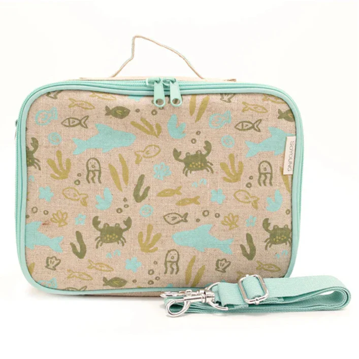 SoYoung Insulated Lunch Box - Toxin Free Lining, Washable Linen Outer - Image 19