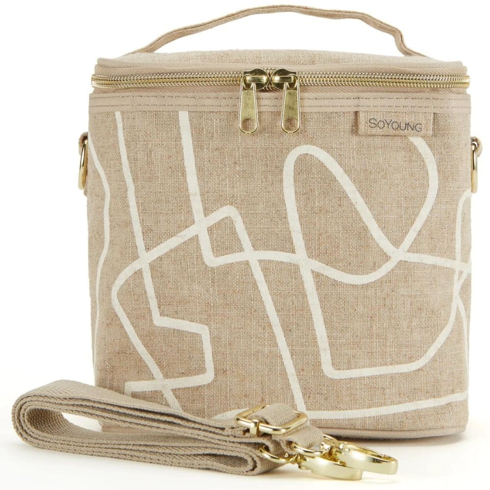 SoYoung Large Linen Insulated Lunch Poche - Image 11