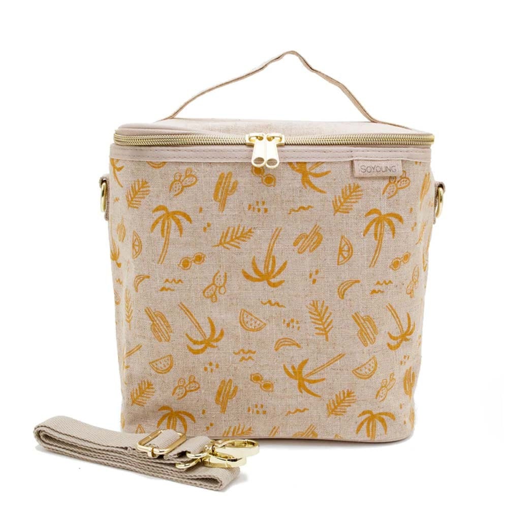 SoYoung Large Linen Insulated Lunch Poche - Image 8