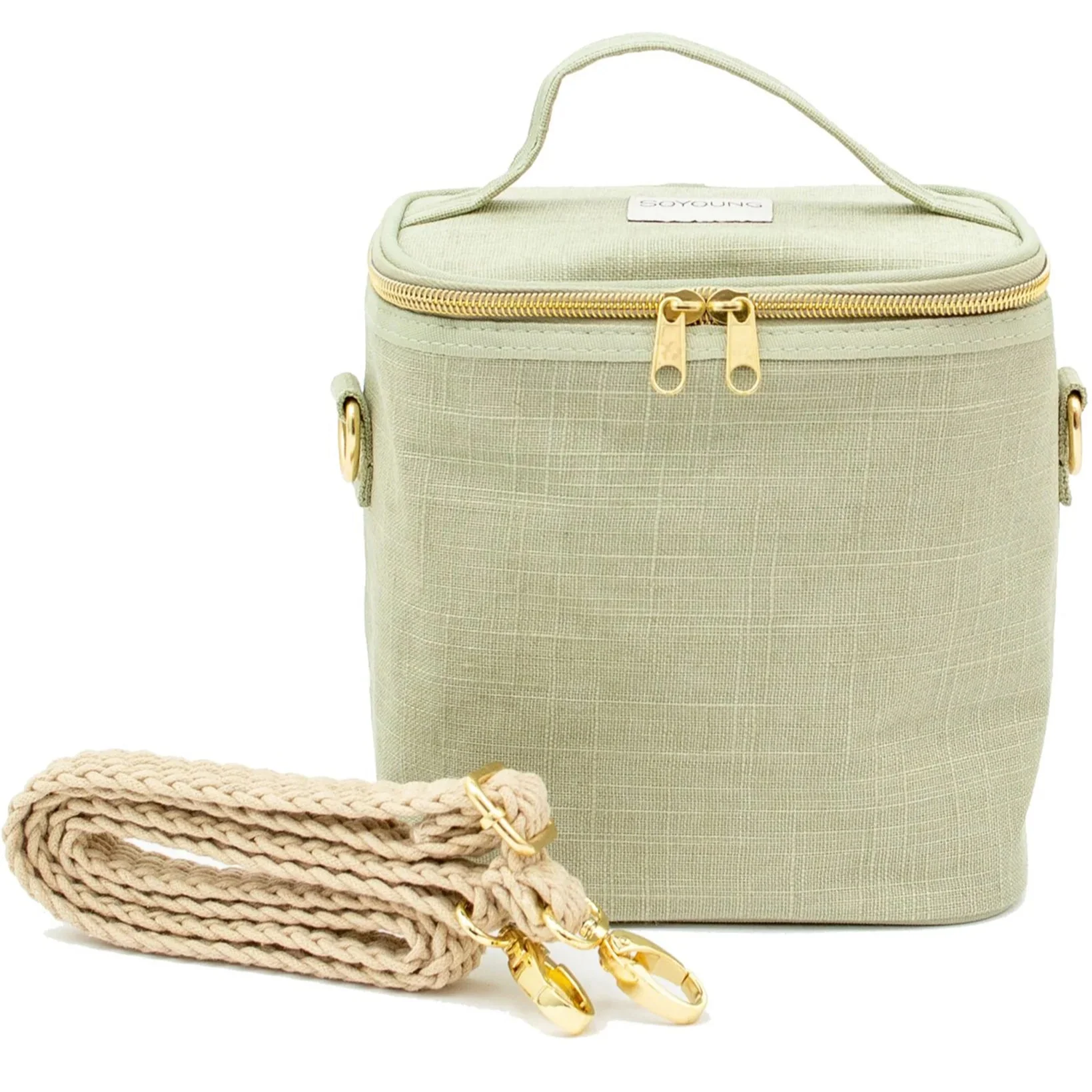 SoYoung Petite Linen Insulated Lunch Cooler Bag - Image 13