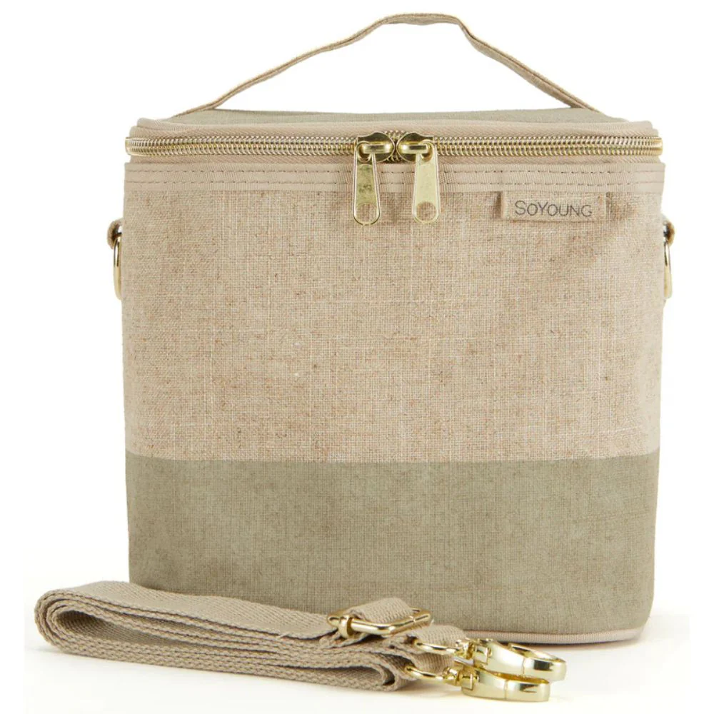 SoYoung Petite Linen Insulated Lunch Cooler Bag - Image 7