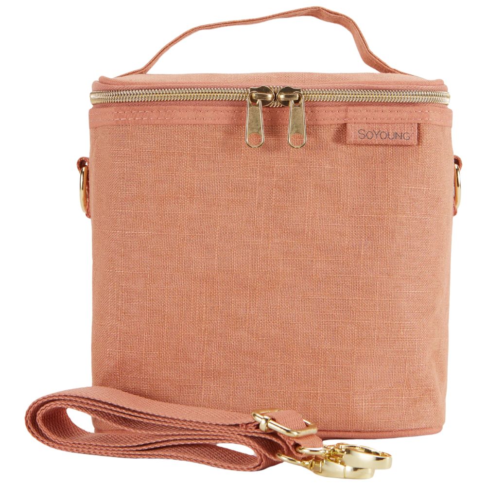 SoYoung Petite Linen Insulated Lunch Cooler Bag - Image 8
