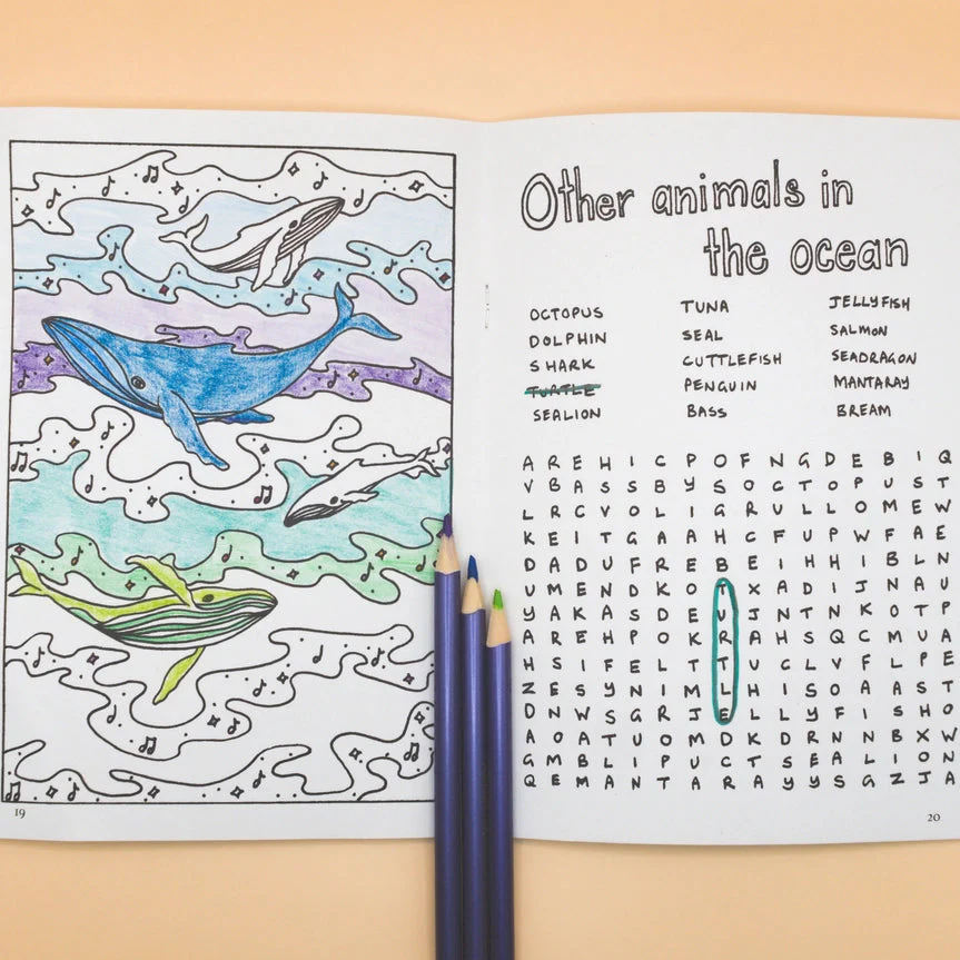 Sunshine Sea Art Activity Book - Whale - Image 3