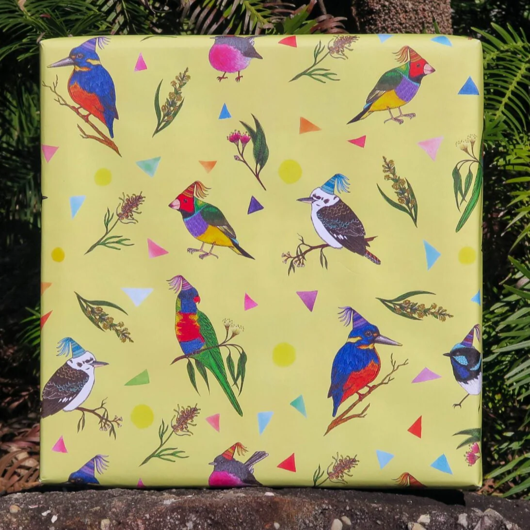 Sunshine Sea Art Wrapping Paper - Bird Party - Image 2