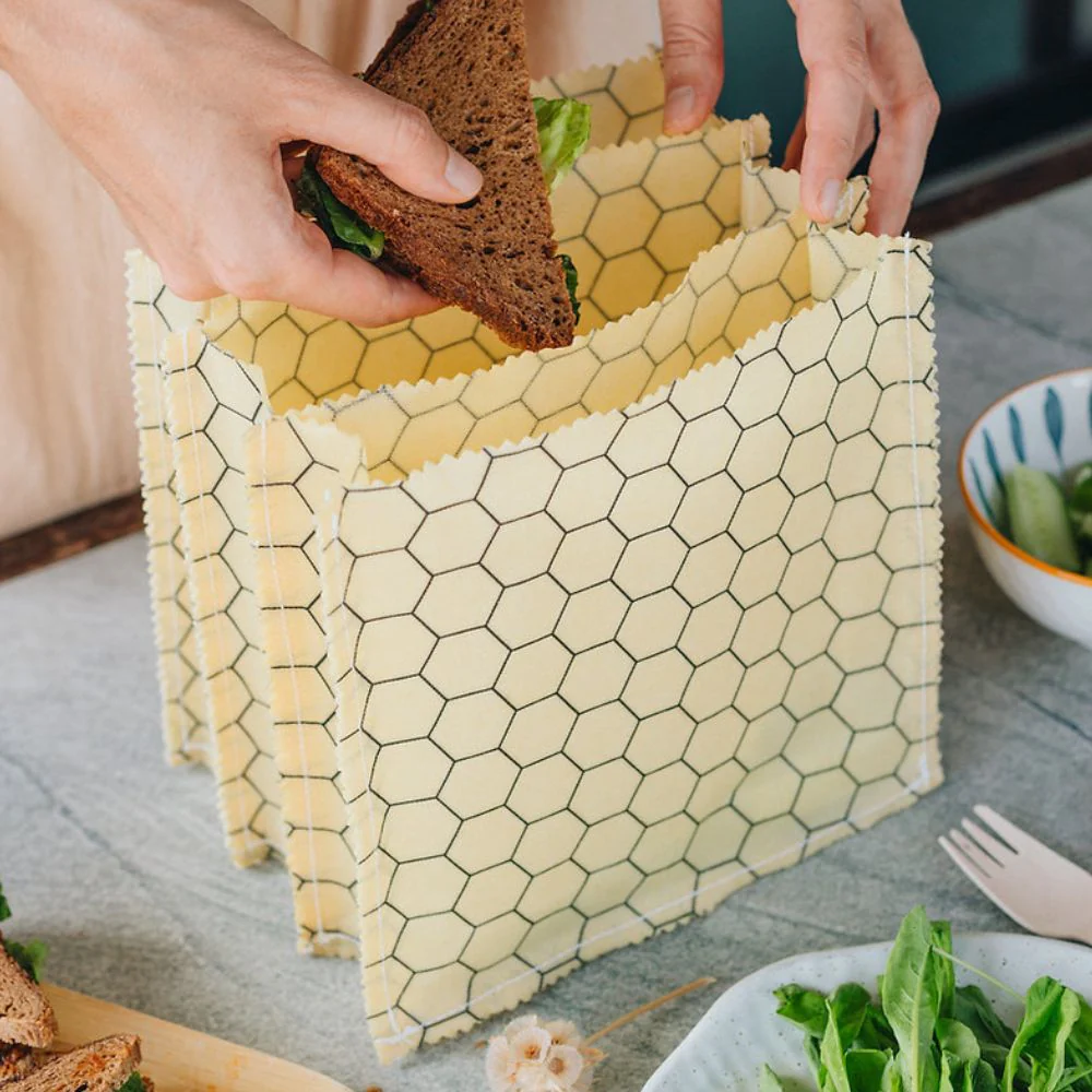 SuperBee Beeswax Food Bag - 3 Compartments