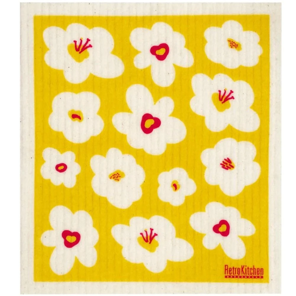 Swedish Dish Sponge Cloth 5 Pack Bundle - Fruits & Flowers - Image 5