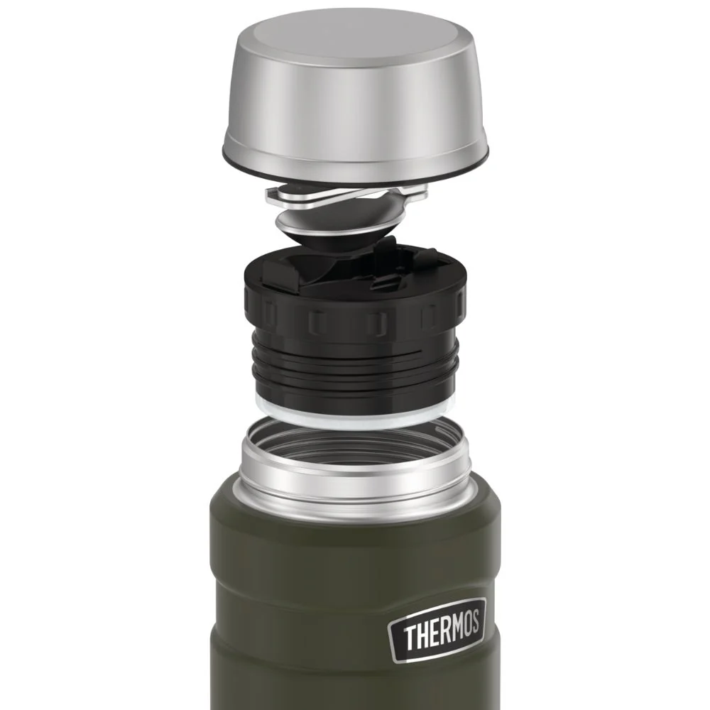 Thermos King Stainless Steel Insulated Food Jar With Folding spoon 470ml - Image 13