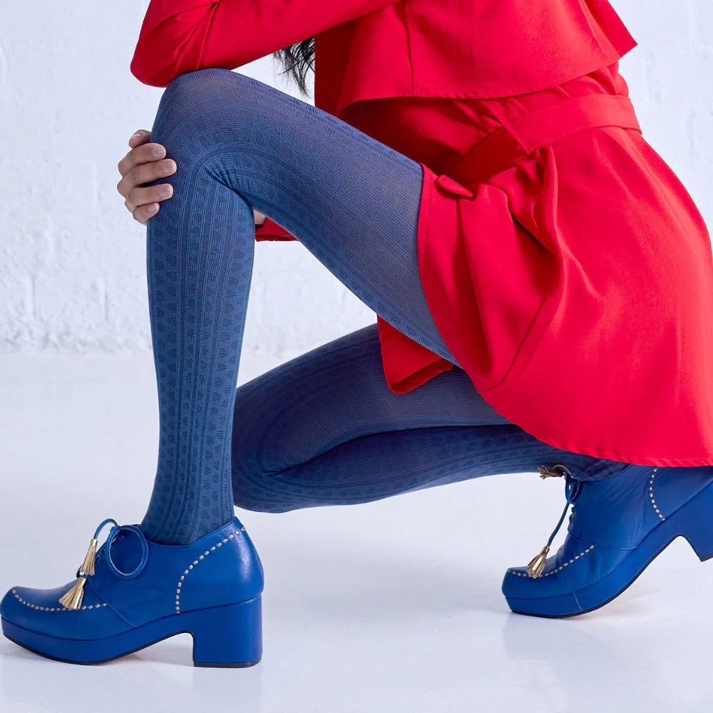 Tightology Organic Cotton Tights Haptic Blue