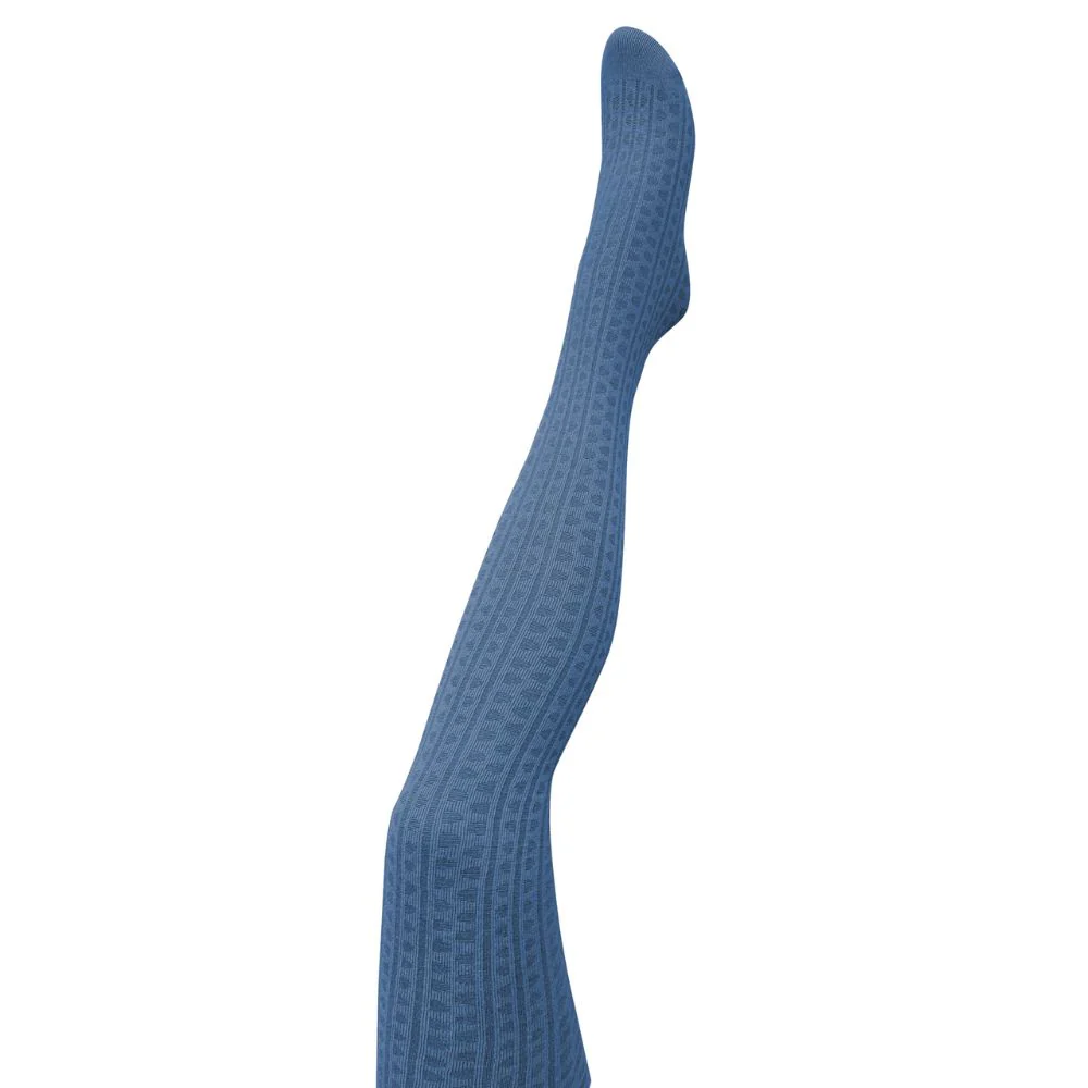 Tightology Organic Cotton Tights Haptic Blue - Image 2