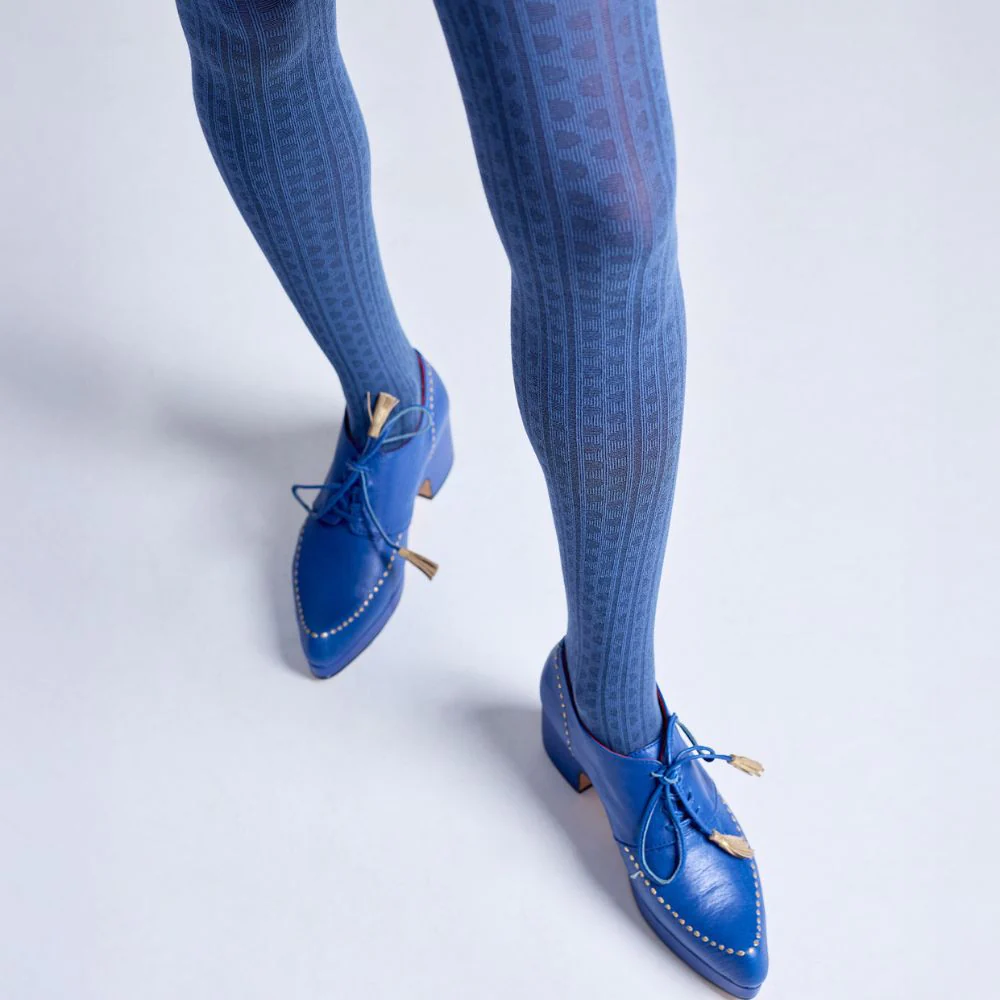 Tightology Organic Cotton Tights Haptic Blue - Image 3