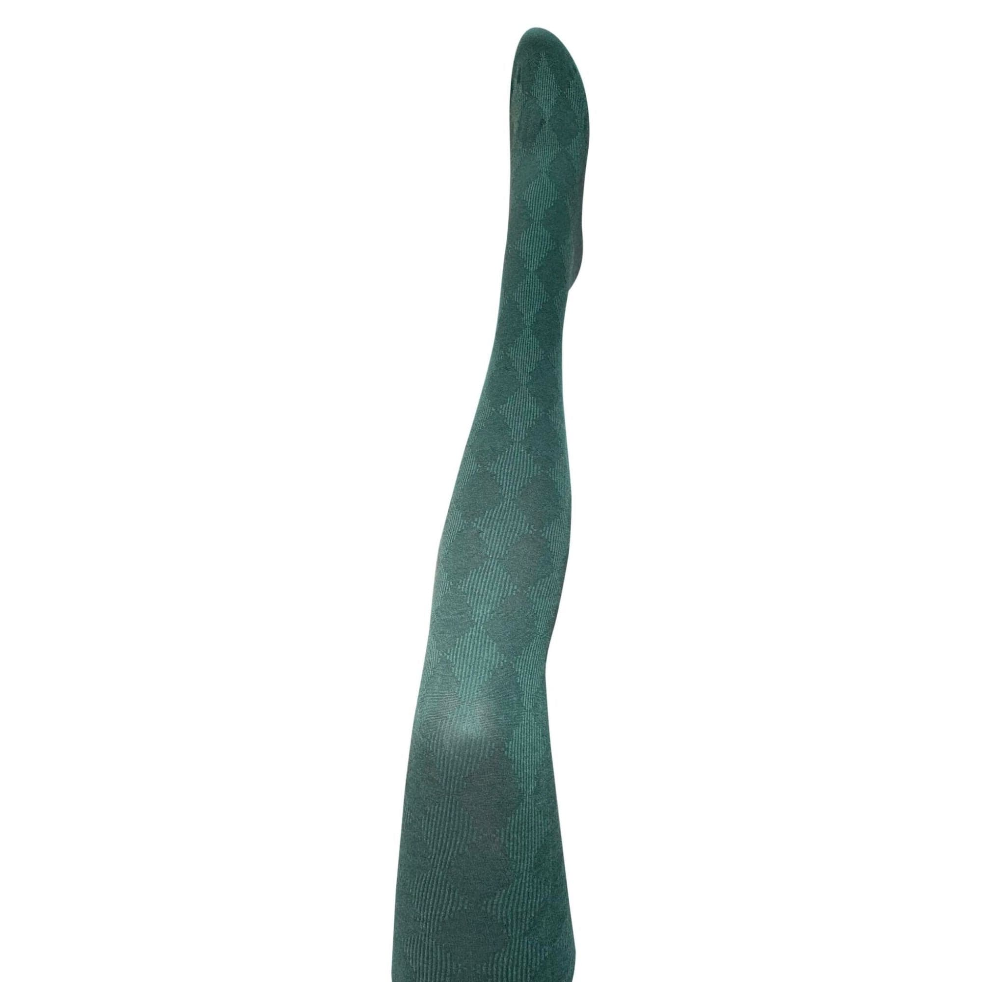Tightology Organic Cotton Tights Pine Green - Image 2