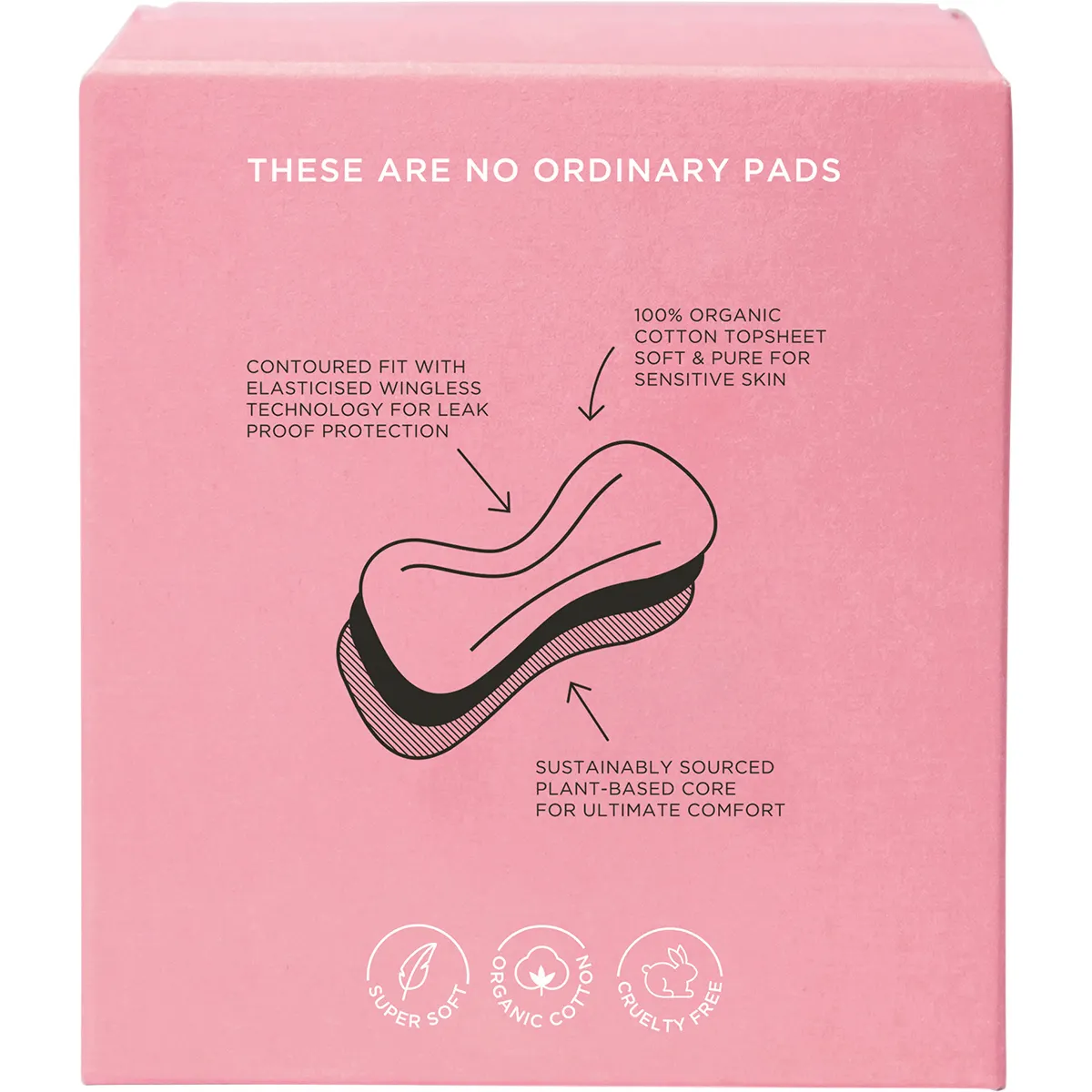 TOM Organic Maternity Pads Wingless 8 pk - Image 2