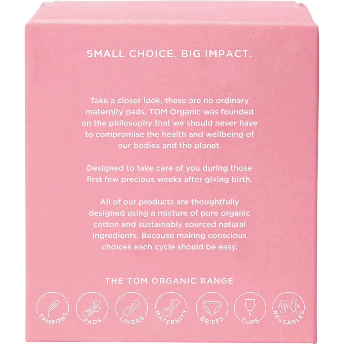 TOM Organic Maternity Pads Wingless 8 pk - Image 3