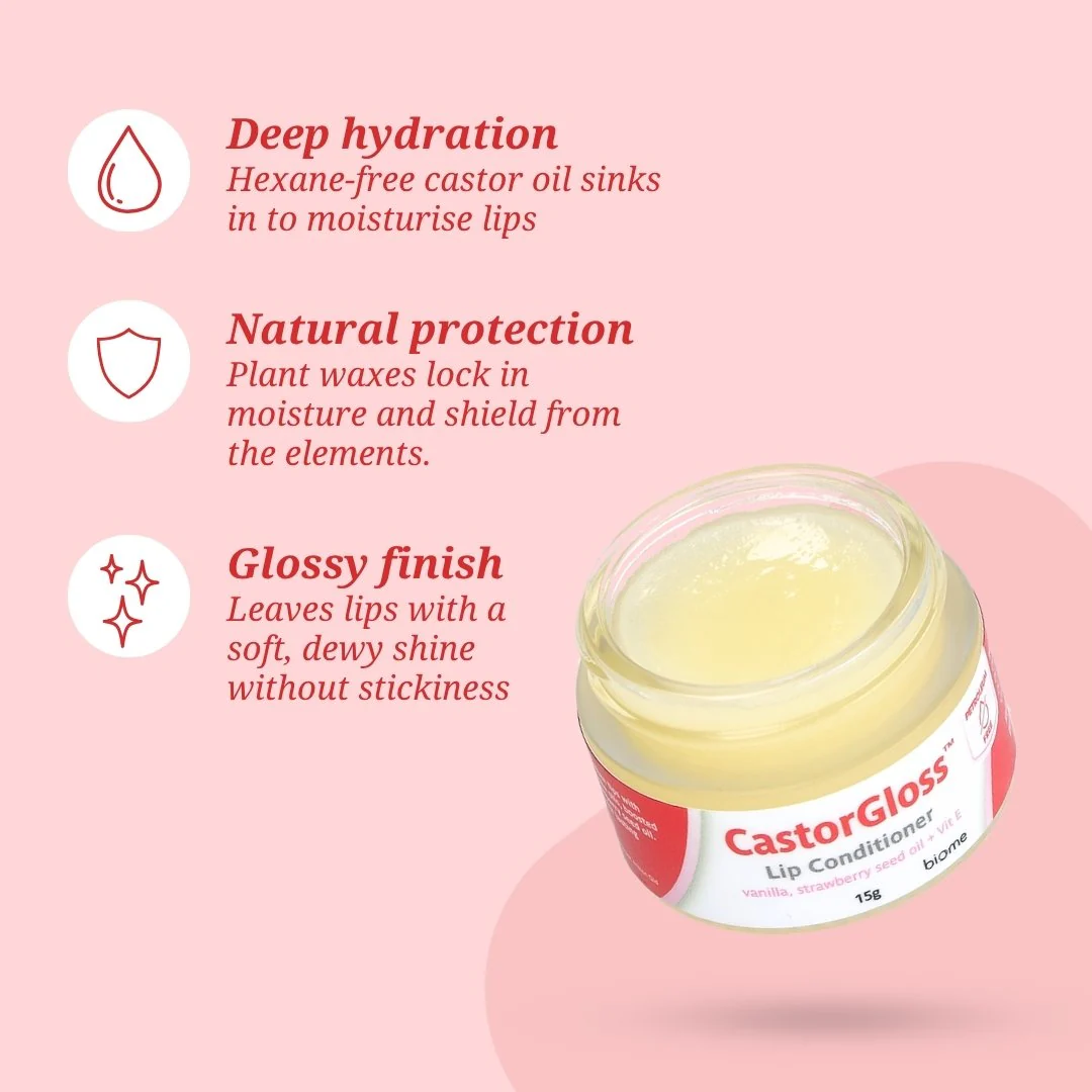 Biome CastorGloss™ Lip Conditioner Lip Balm - Image 4